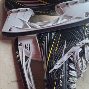 CCM Yellow and Black Hockey Skates